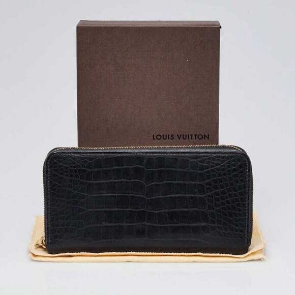 Louis Vuitton Black Alligator Zippy Wallet - Picture 2 of 11